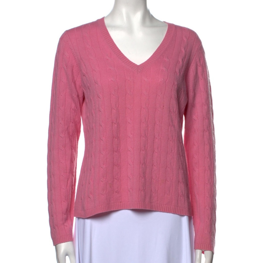 PINK CASHMERE SWEATER - Picture 1 of 3